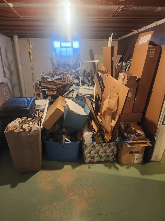 Roll-off dumpster container at job site for Construction Dumpster Rental in Lakewood Park